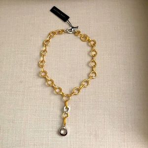 Ann Taylor gold/silver toggle necklace. NWT